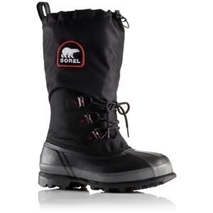 Men’s Sorel Glacier XT Winter Snow Boot in Black Excellent Used Condition 9 EUC